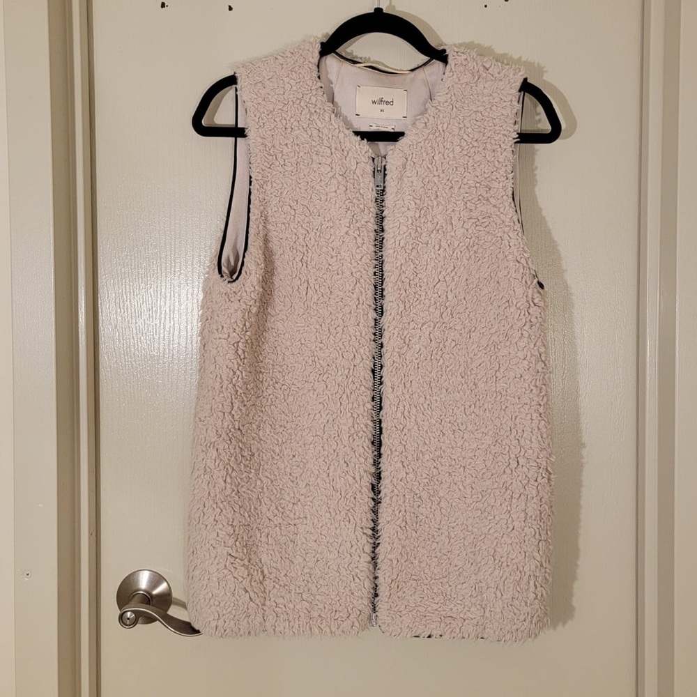 Aritzia Wilfred Sherpa Vest Size XS